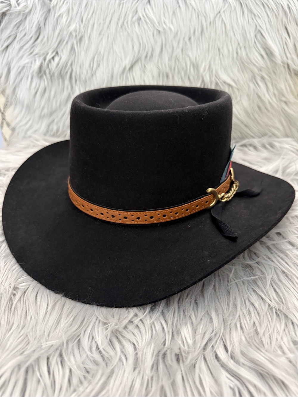 Akubra Australian Black Western Rancher Fur Felt Hat